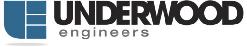 Blue logo for Underwood Engineers