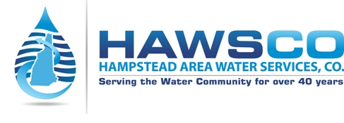 Blue water drop logo for Hampstead Area Water Services